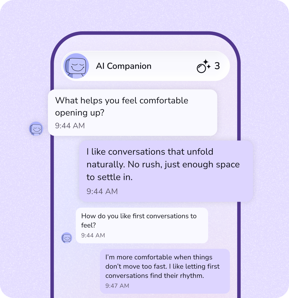 AI conversation interface