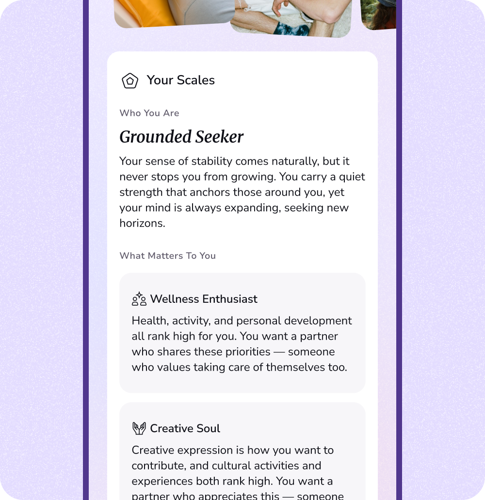 Profile insights and scales